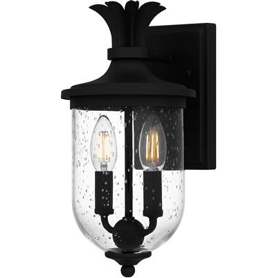 Quoizel Havana 2-Light Wall Lantern in Earth Black