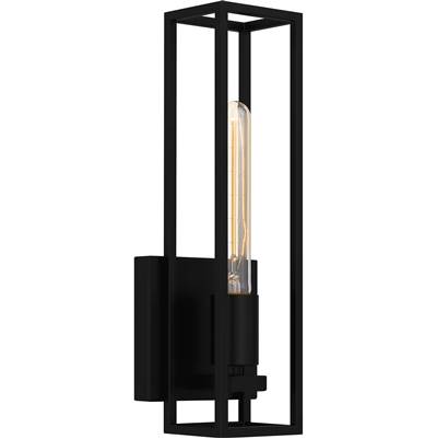 Quoizel Leighton Wall Sconce - 1-Light in Matte Black