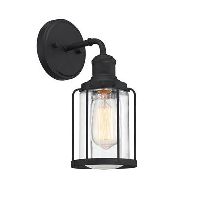 Quoizel Ludlow 1-Light Wall Sconce in Earth Black