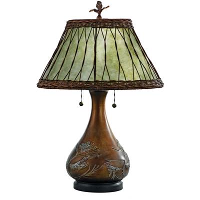 Quoizel Highland Mica Resin Table Lamp
