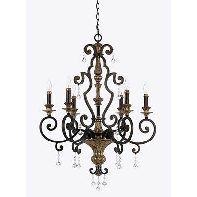 Quoizel Marquette 6-Light Chandelier in Heirloom