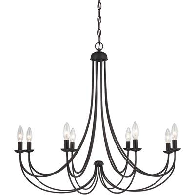 Quoizel Mirren 8-Light Chandelier in Imperial Bronze