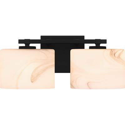 Quoizel Mather 2-Light Vanity Light in Matte Black