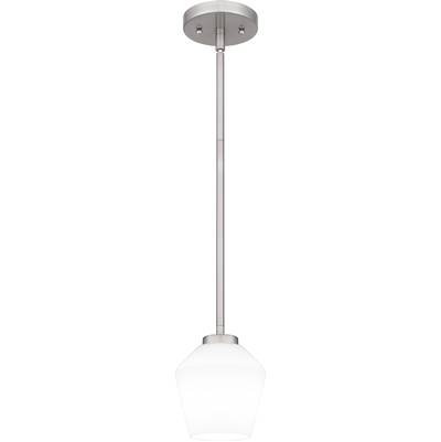 Quoizel Nielson Mini Pendant - 1-Light in Brushed Nickel