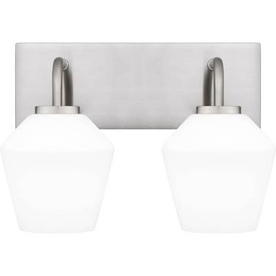 Quoizel Nielson 2-Light Vanity Light in Brushed Nickel
