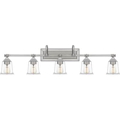 Quoizel Nicholas 5-Light Vanity Light in Brushed Nickel