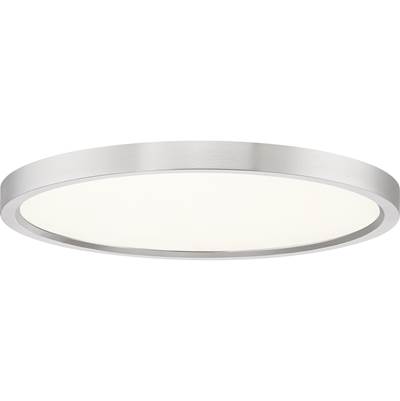 Quoizel Outskirts Flush Mount - 15" in Brushed Nickel