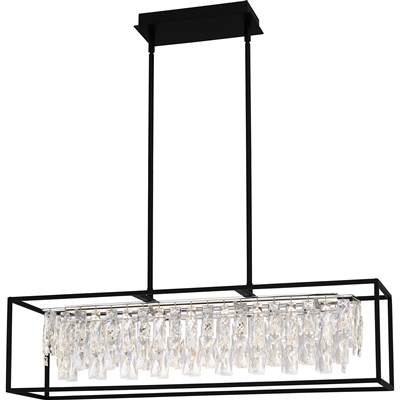 Quoizel Brillance Linear Chandelier in Matte Black