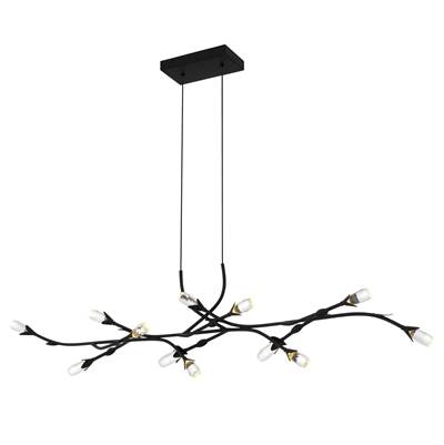 Quoizel Cora Integrated LED Island Pendant in Matte Black