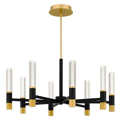 Quoizel Davies Integrated LED Mini Chandelier in Brushed Gold