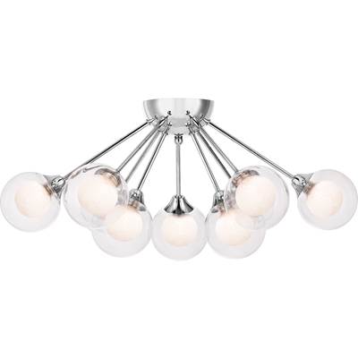 Quoizel Spellbound 9-Light Semi-Flush Mount in Polished Chrome