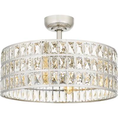 Quoizel 4-Light Ceiling Fan in Polished Nickel