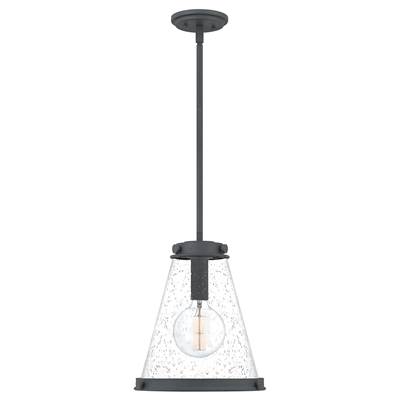 Quoizel Bristol 1-Light Mini Pendant in Matte Black