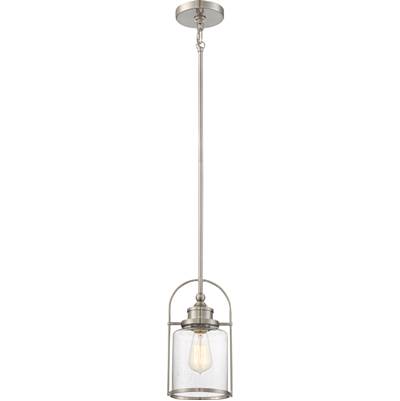 Quoizel Payson 6.5" Mini Pendant - 1-Light in Brushed Nickel