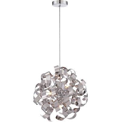Quoizel Ribbons Pendant in Polished Chrome
