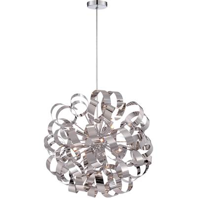 Quoizel Ribbons Pendant in Polished Chrome