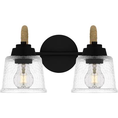 Quoizel Seabreeze 2-Light Vanity Light in Matte Black
