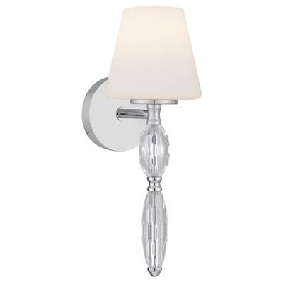 Quoizel Stone Wall Sconce - 1-Light in Polished Chrome