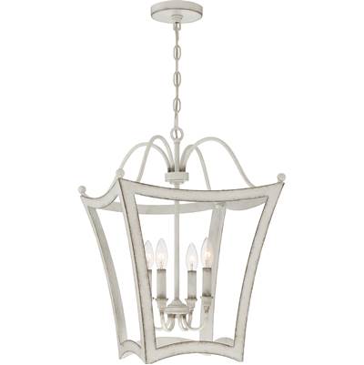 Quoizel Summerford 4-Light Pendant in Antique White