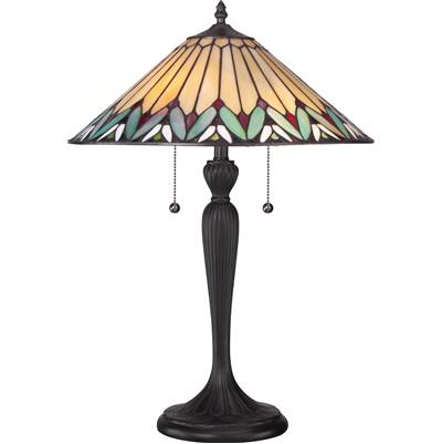 Quoizel Pearson 1 Light Resin and Glass Table Lamp - 16" D