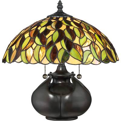 Quoizel Greenwood 1 Light Resin and Steel Table Lamp