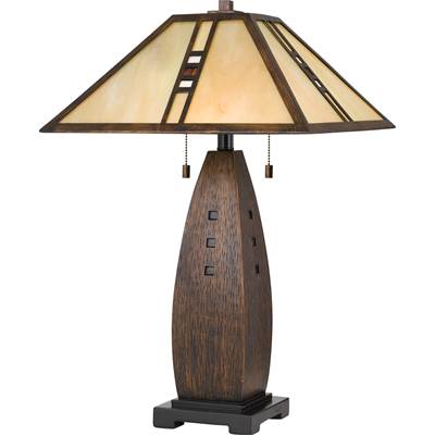Quoizel Fulton 1 Light Resin Table Lamp - 17" Sq