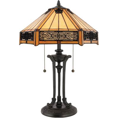 Quoizel Indus 1 Light Resin Table Lamp - 16" D in Vintage Bronze
