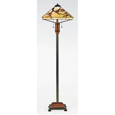 Quoizel Grove Park Tiffany Floor Lamp - 17'' Square in Multi