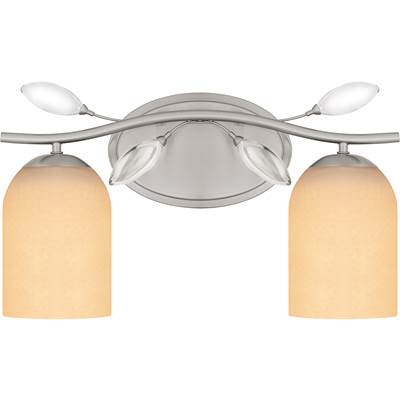 Quoizel Ulysses 2-Light Vanity Light in Brushed Nickel