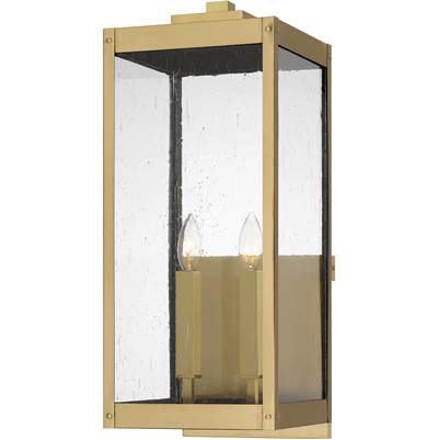 Quoizel Westover 2-Light Wall Lantern in Antique Brass