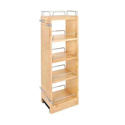 Rev-A-Shelf Wood Classics Wall Cabinet Organizer - 36" H - Pull-Out - Soft-Close in Maple