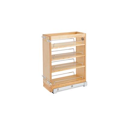Rev-A-Shelf Wood Classics Vanity Cabinet Pull-Out Organizer for 8" Cabinet - Soft Close in Maple