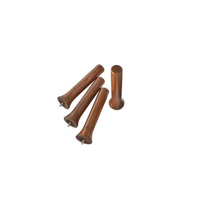 Rev-A-Shelf Wood Classics Peg Board Wooden Pegs - 4-Pack in Walnut Veneer