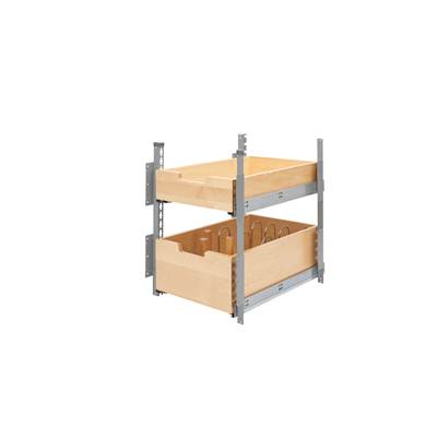 Rev-A-Shelf Wood Classics Pull-Out Pilaster System - 18" - Soft Close in Maple