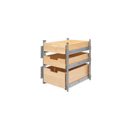 Rev-A-Shelf Wood Classics Pull-Out Pilaster System - 18" - Soft Close in Maple