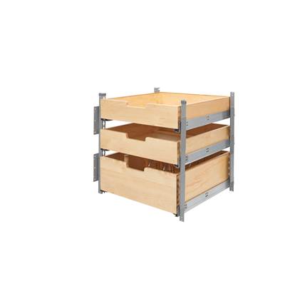 Rev-A-Shelf Wood Classics Pull-Out Pilaster System - 24" - Soft Close in Maple