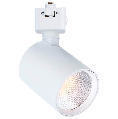 Satco Round D2W Track Head - 8W - 6-Color Tunable - 48' in White