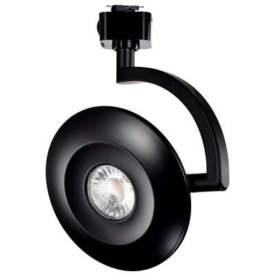Satco Orb Track Head - 12W - 3-Color Tunable - 24° in Black