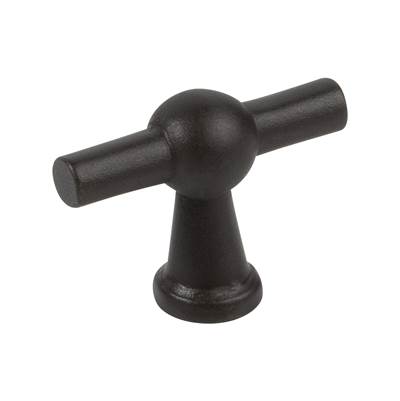 Schaub and Company Garda T Knob - 2.11 inch in Black Bronze