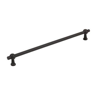 Schaub And Company Garda Cabinet Pull - 12" C-C in Black Bronze