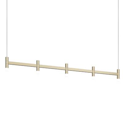 Sonneman Systema Staccato 5-Light Linear Chandelier - 20" Cord/Cable