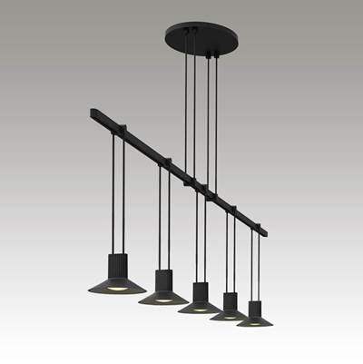 Sonneman Suspenders 36" 1-Tier Linear Chandelier - Reflector Luminaires