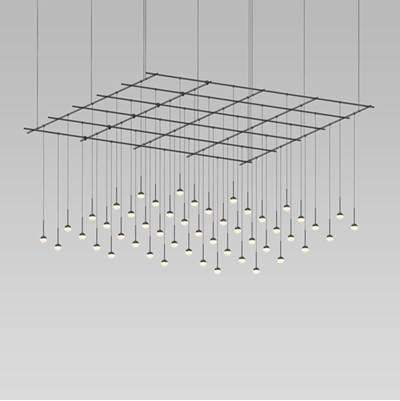 Sonneman Suspenders 96" x 96" Gridscape - Monoline Domed Luminaires