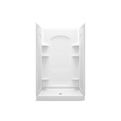 Sterling Plumbing Ensemble™ Curve Shower System Kit - 48" x 34" - Center Drain in Vikrell