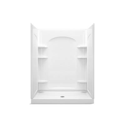 Sterling Plumbing Ensemble™ Curve Shower System Kit - 60" x 34" - Center Drain in Vikrell