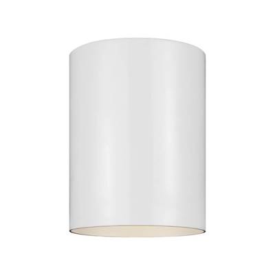 Visual Comfort Studio Outdoor Cylinders Small LED Ceiling Flush Mount