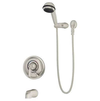 Symmons Allura Single Handle 3-Spray Tub and Hand Shower Trim - 1.5 GPM in Satin Nickel