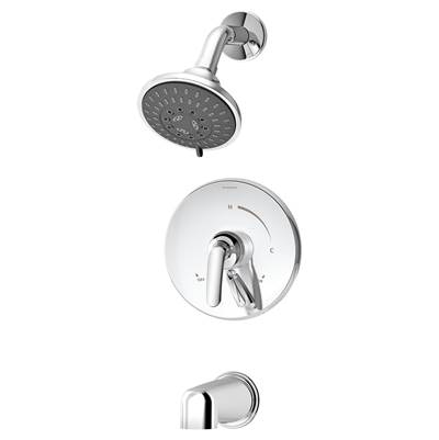 Symmons Elm Single Handle 5-Spray Tub and Shower Trim - 1.5 GPM in Polished Chrome