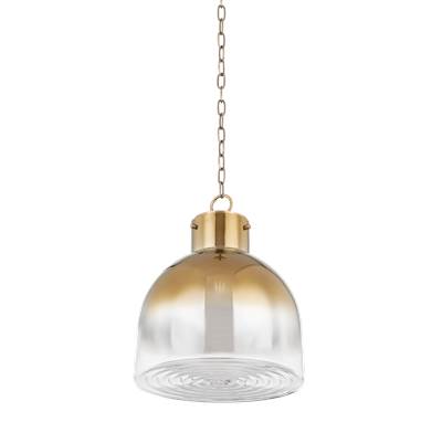 Troy Lighting Beryl Pendant - Steel in Polished Brass