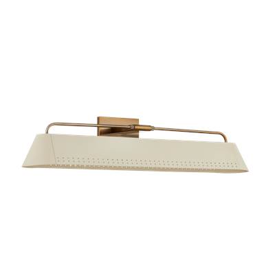 Troy Rowan Picture Light in Polished Brass with Satin